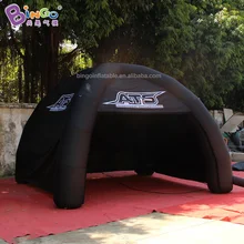 Хорошее качество 4x4x2,7 mH надувные четыре ноги Черный тент для рекламы Индивидуальные/портативный inflabke паук палатки для продажи