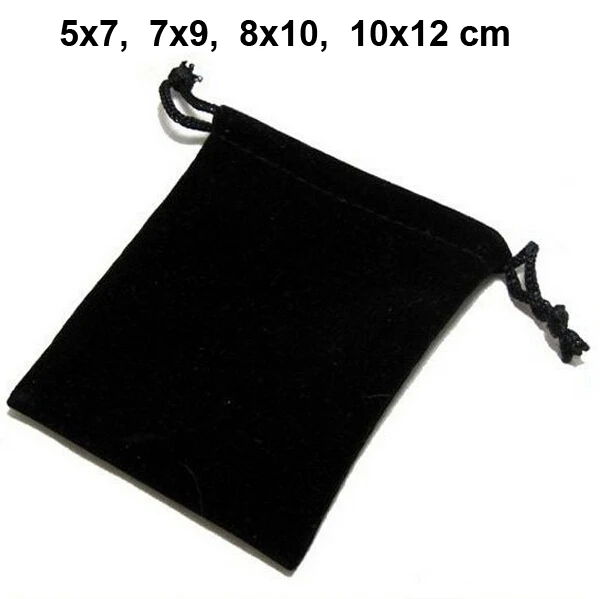 #*Cheap 100pcs lot 5x7, 7x9, 8x10, 10x12cm Drawstring Velvet Bags amp; Pouches Jewelry Bags Gift Packaging Bag Customize Custom Print Logo