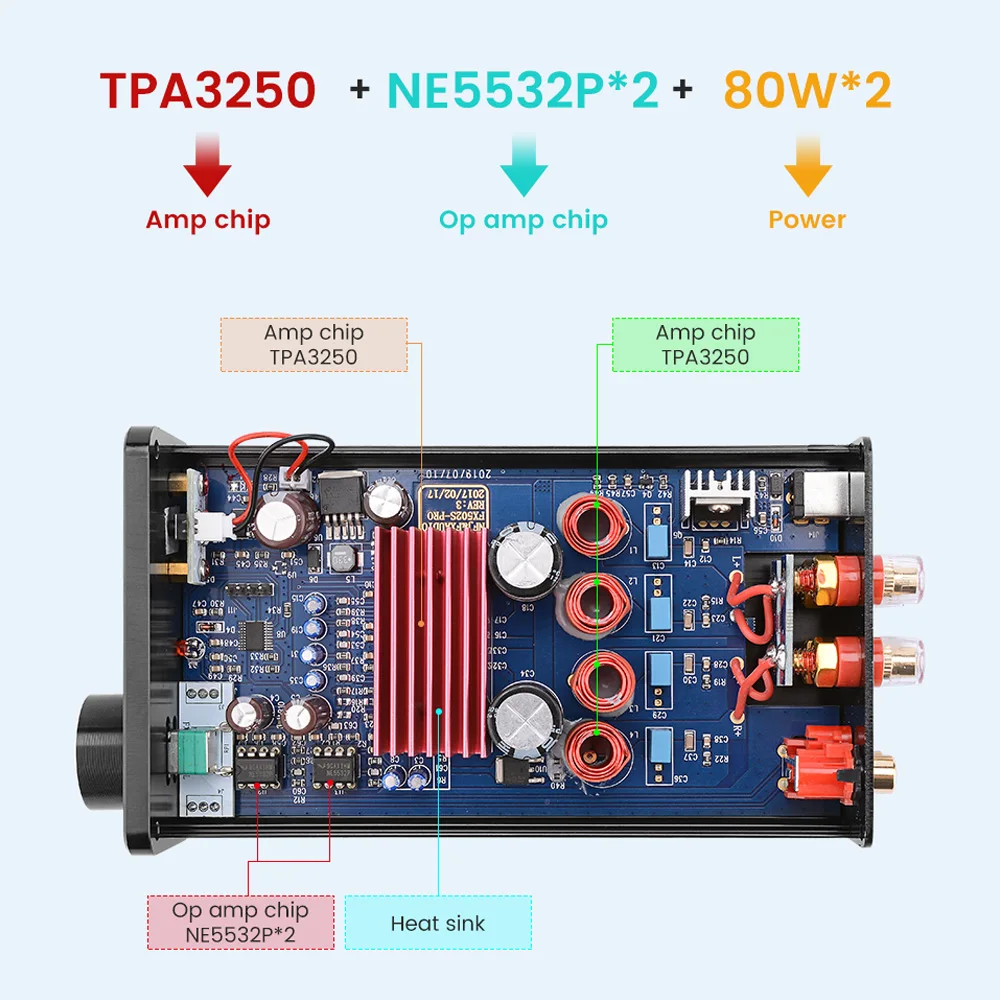 Цифровой усилитель FX Audio FX502S PRO высокой мощности Hi Fi 2 0 Стерео Профессиональный