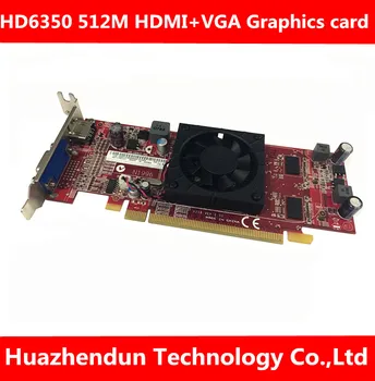 

Original HD6350 graphics card HD PCI-E graphics card 512M memory HDMI VGA interface with 8CM bezel For Dell HP 1pcs
