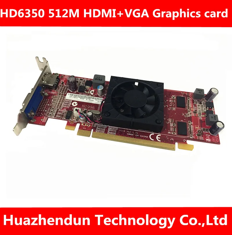 Оригинальная видеокарта hd6350hd PCI-E графическая карта 512 Мб памяти HD-MI VGA интерфейс с