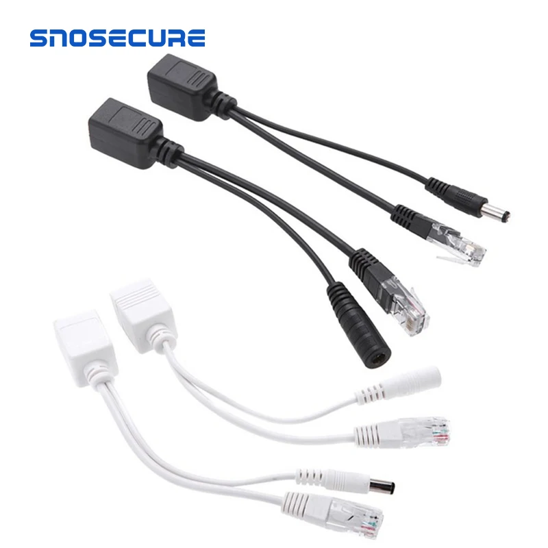 Кабель POE SNOSECURE Пассивный адаптер питания по сети Ethernet разветвитель RJ45