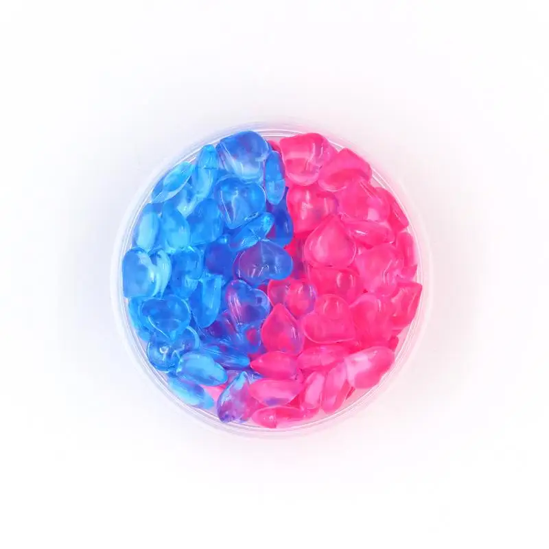 Красочные пенопластовые бусины поставки слаймов шары крошечные снежные амулеты наполнитель дополнение для слизи грязи частицы аксессуары антистресс игрушки - Цвет: 30g Pink and Blue