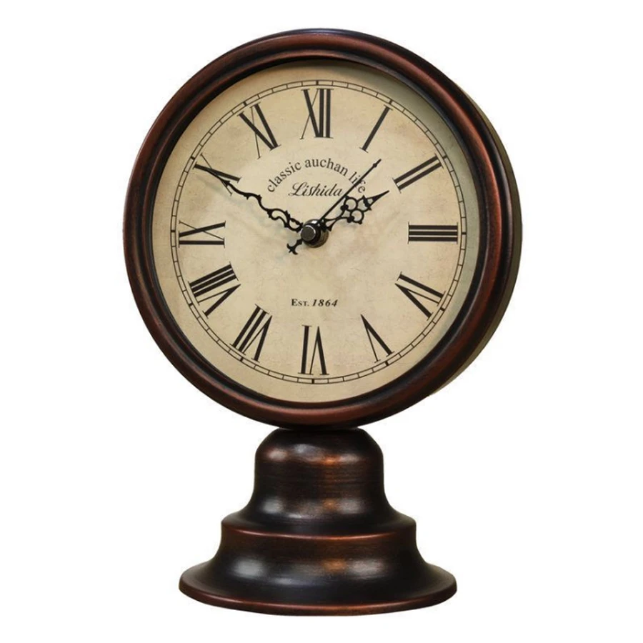European Metal Retro Vintage Table Clock Alarm Home Decoration Living Room Office Bedroom Desk Clock Silent Quartz Table Watch Desk Table Clocks Aliexpress
