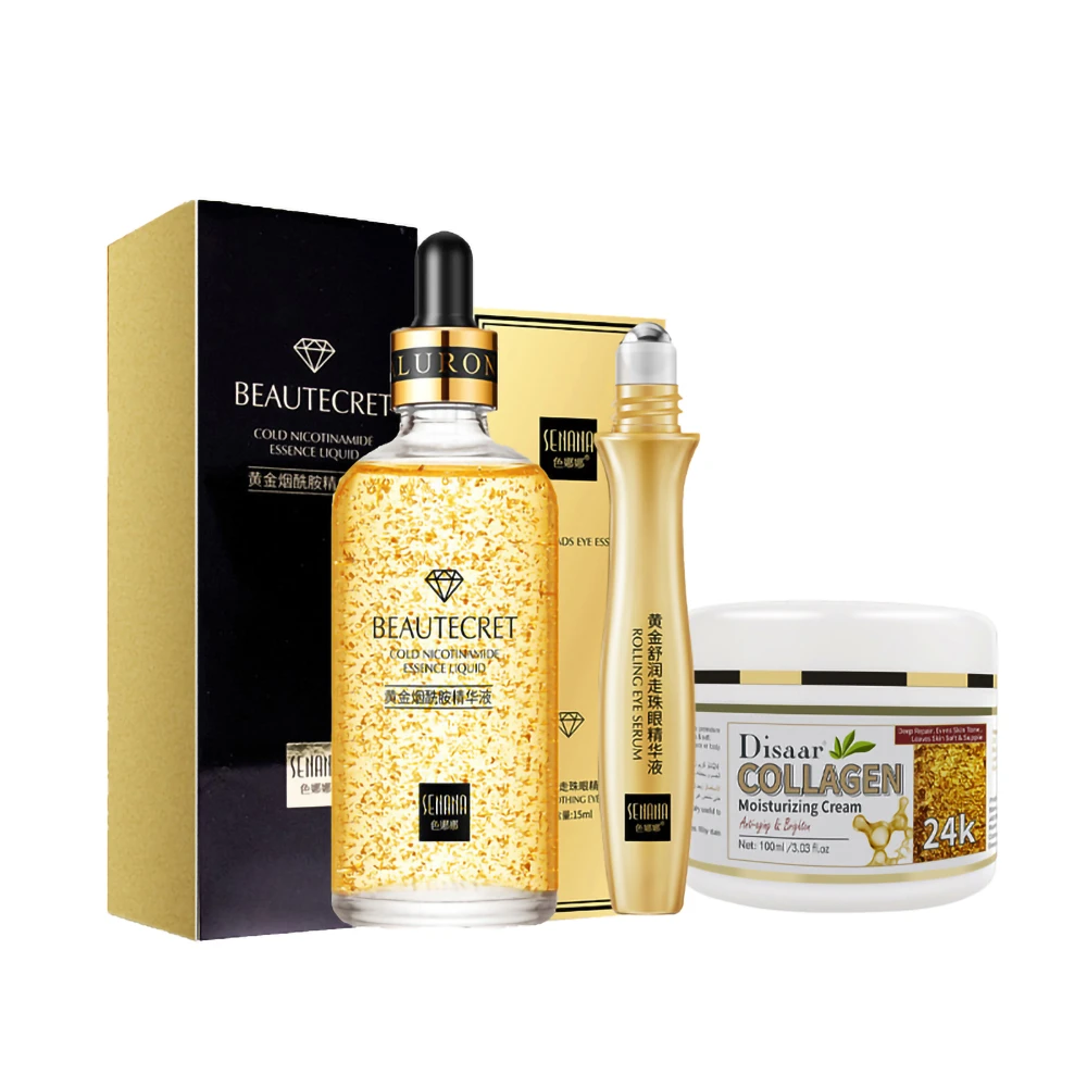 Skin Care Set 24k Golden Nicotinamide Face Essence Repair Skin Remove