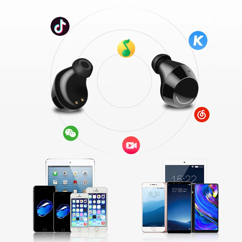 5,0, Bluetooth, водонепроницаемые, свободные, спортивные наушники, пресс-контроль, стерео наушники с зарядной коробкой, гарнитура