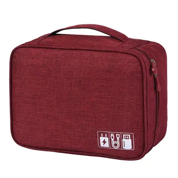 

Travel USB Cable Organizer Electronics Accessories Storage Bag Hard Drives Case