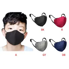 Зимняя одноцветная маска от пыли для взрослых и детей, эластичная моющаяся маска для ушей