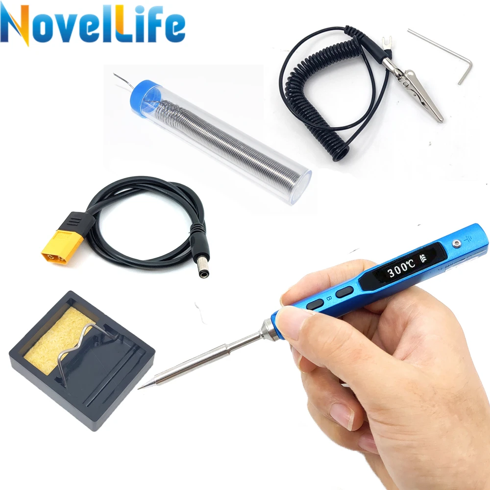 

65W Mini TS100 Portable Electric Soldering Iron Station Adjustable Temperature Digital OLED Screen Display with Solder Tip Stand