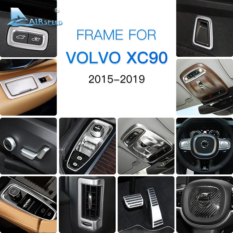 Аксессуары AIRSPEED для VOLVO XC90 хромированная ABS нержавеющая сталь аксессуары 2015 2016 2017