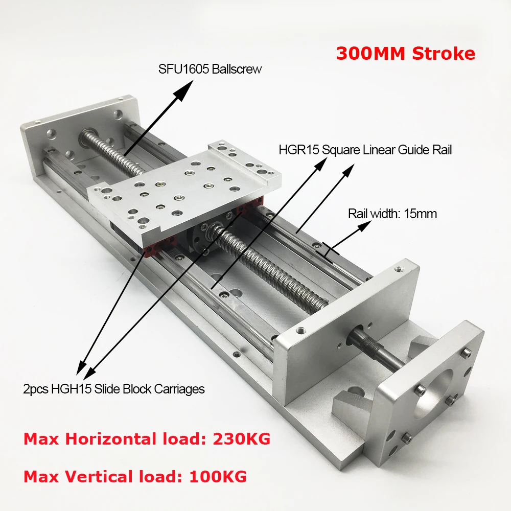 12 &quot300 мм ход XYZ Axis Cross электрическая скользящая линейная сцена SFU1605 шариковый