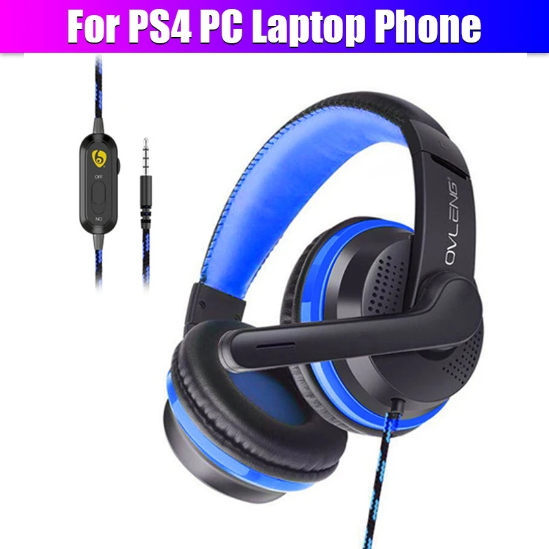 Good 3 5 Jack Gaming Headset Gamer Wired Headphone with Microphone Loud Sound Earphone For PS4 PC Phone Music Helmet kids girls