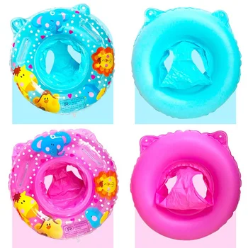 

Hot Inflatable Infant Kids Swimming Pool Rings Double Handle Safety Baby Seat Float Swim Ring Water Toys Swim Circle for Kids