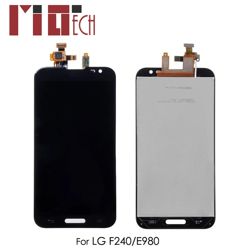 ЖК-дисплей для LG Optimus G Pro F240 E980 F240K F240L E988 кодирующий преобразователь сенсорного экрана в сборе Замена Белый Черный 5,5 дюйма