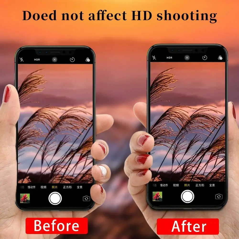Новый стикер чехол для объектива с секундной сменой Apple iPhone X XS MAX поддельная