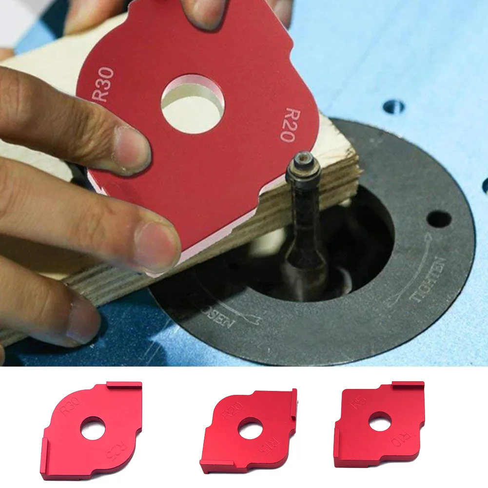 

3PCS/Set Rounded Corners Routing Accurate Portable R5 R10 R15 R20 R25 R30 Radius Templates Woodworking Professional Wood Router