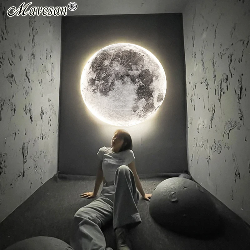 Светодиодный настенный светильник Moon для спальни детской комнаты фойе гостиной