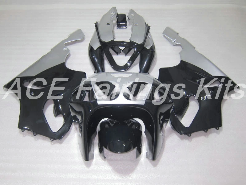 ABS обтекатель комплект подходит для Kawasaki Ninja ZX7R ZX-7R 1996-1997-2003 96 97 98 99 00 01 02 03 Обтекатели набор на заказ серебряный черный