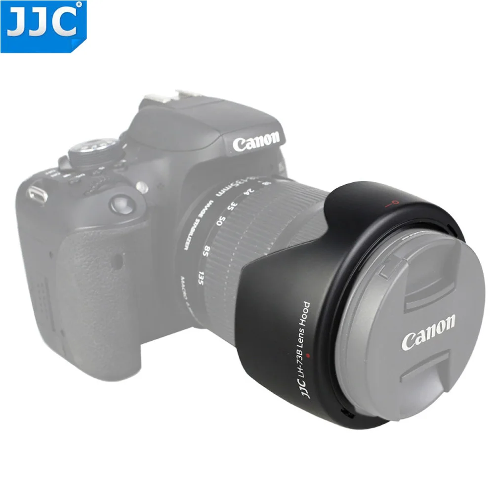 Бленда Объектива Камеры JJC для Canon EF S 18 135 мм f/3 5 6 IS STM/EF 17 85 f/4 5.6 USM SLR заменяет EW