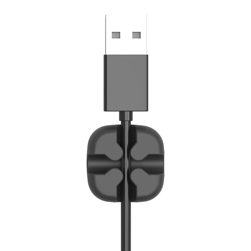 Wire Desktop Organizer Winder Management Headphone Cord Holder for iPhone 5Pcs  Dressing table essentials Kitchen essentials