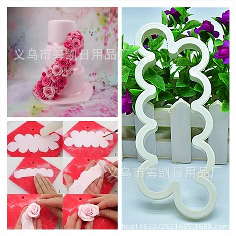 DIY Хлебобулочные 4 шт. пион пластиковый резак торт Fondant(сахарная) украшение из глины для формовки пресс-форм