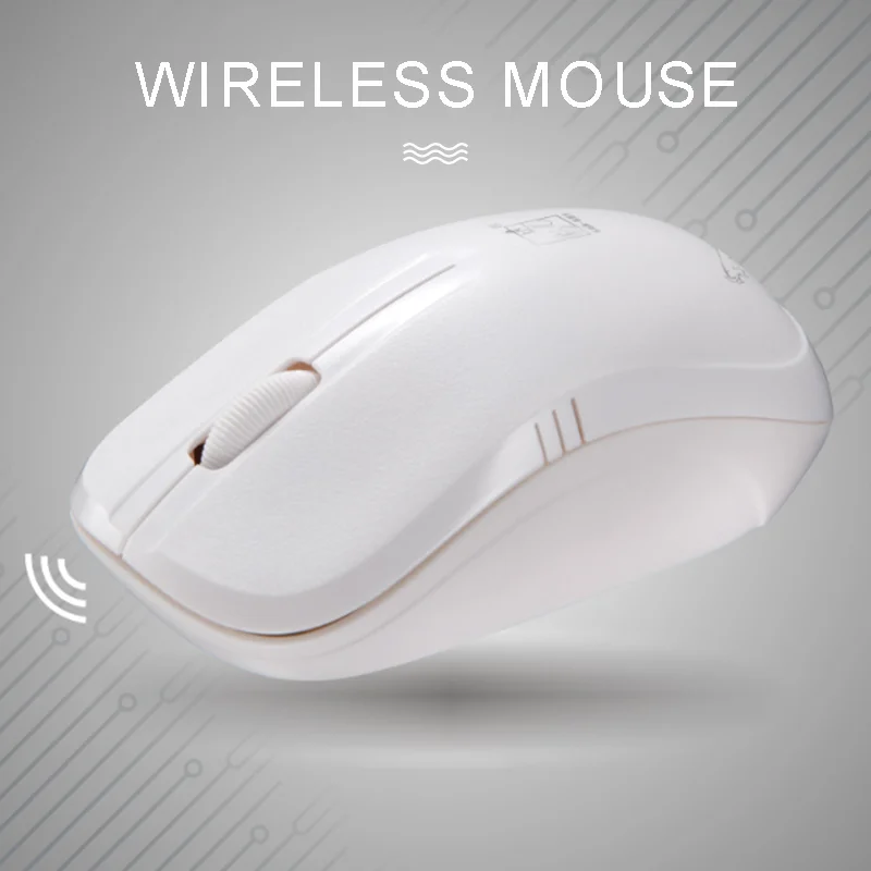 

POHIKS 4 Buttons Office Business Mice 2.4GHz Wireless Working Mouse 1600DPI With USB Receiver for PC Laptop Parts