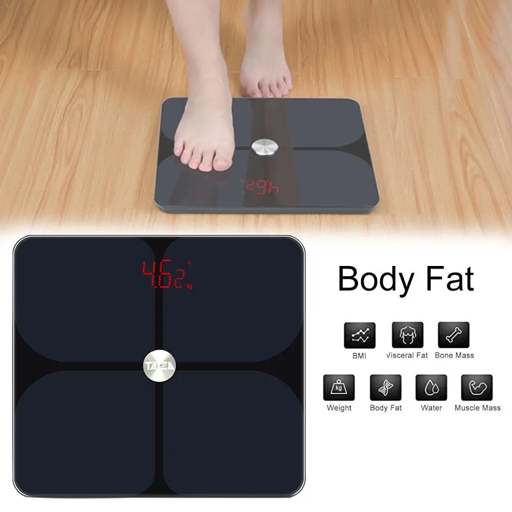 

Body Fat Scale Floor Scientific Smart Electronic LED Digital Weight Bathroom Balance Bluetooth For Fitbit Apple Health & Google