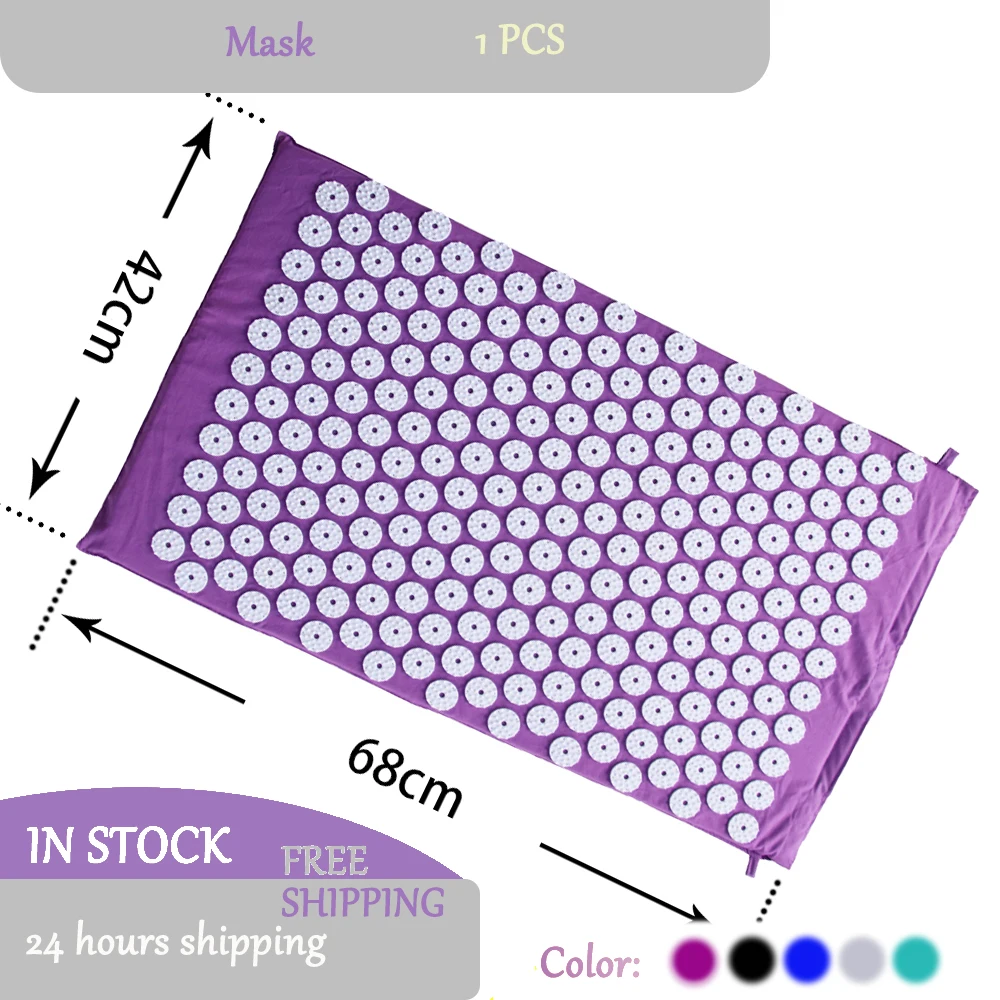 

Yoga mat acupoint massage mat Anti-stress acupressure mat Head Neck Back Foot Massage Cushion