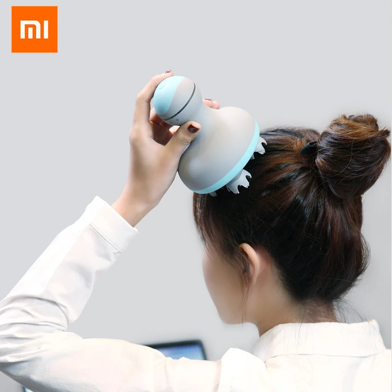 Xiaomi Mijia мини-массажер для головы 3D стерео массаж влажный и сухой 6 видов массаж ручной массажный инструмент умный дом портативный
