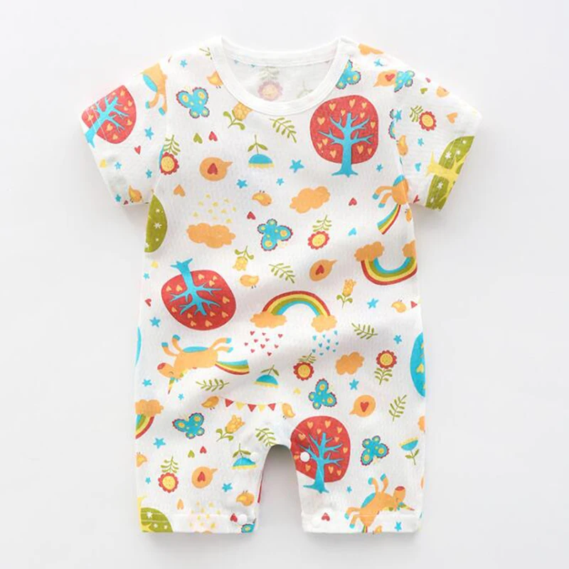

ZWF475 Baby romper Short Sleeve baby clothing One Piece Summer Unisex Baby Clothes girl and boy jumpsuits Giraffe