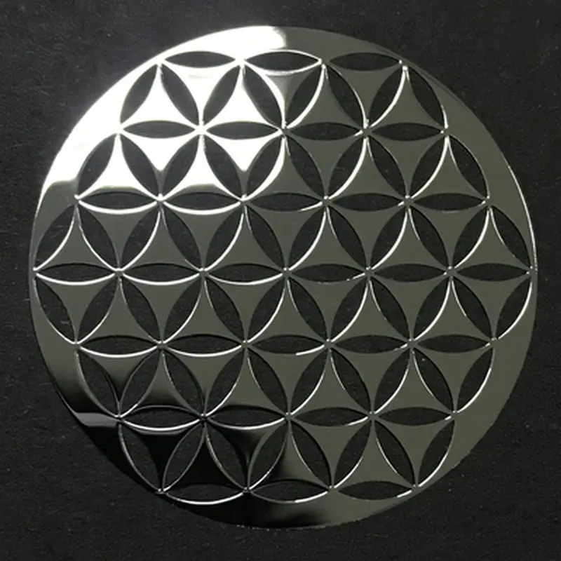 Flower of Life Metal Patch Phone Case Back Sticker Pyramid Model Decoration Sticker