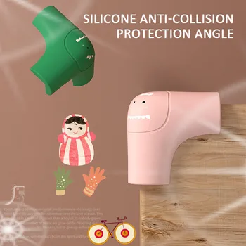 

1Pc Baby Cartoon Three-sided Safety Silicone Anti-collision Corner Guard Angle Thickened Protector Cartoon Dinosaur For Children