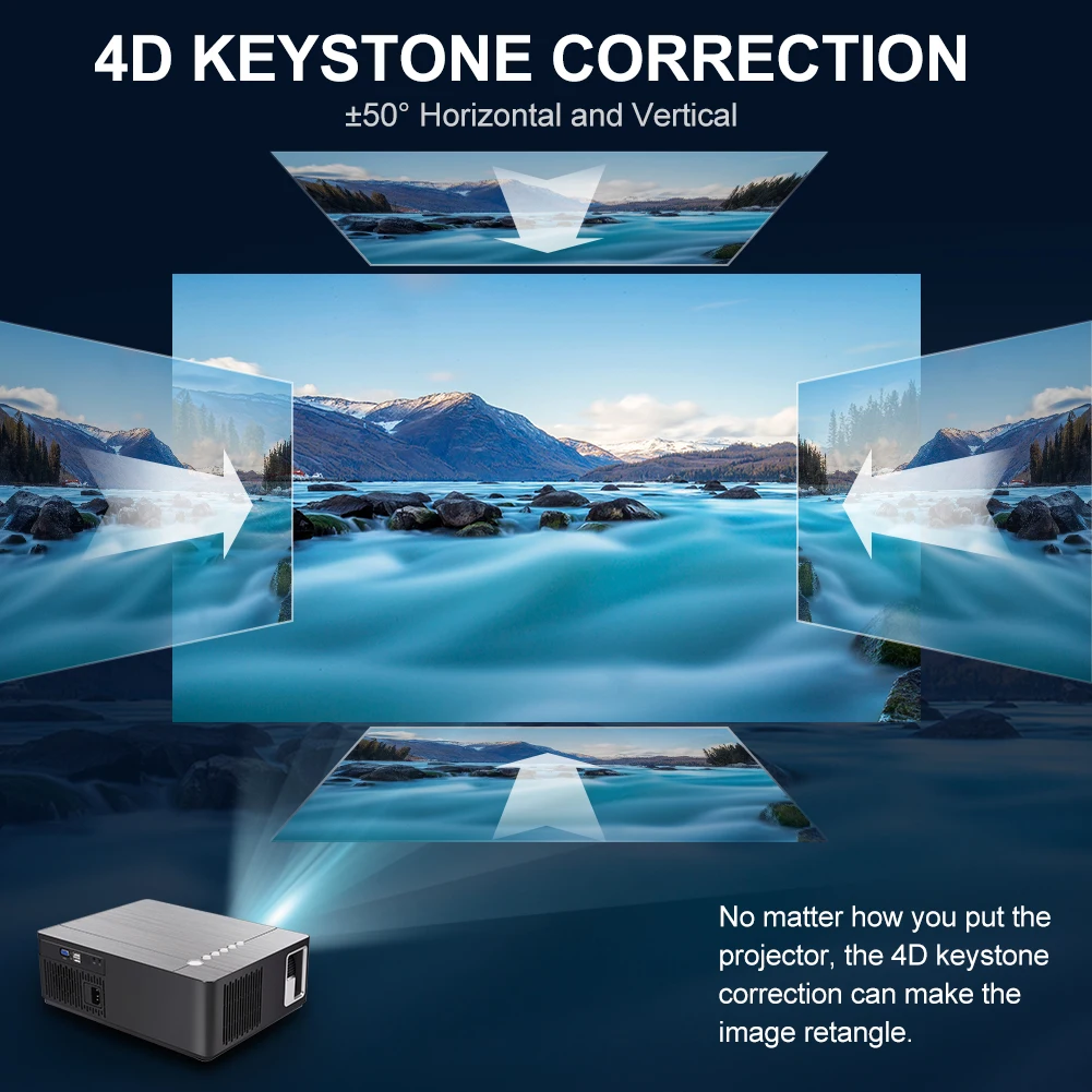 Домашний кинотеатр Vivicine M20 Full HD проектор 1080p опция Android 10 0 новейший 1920x1080