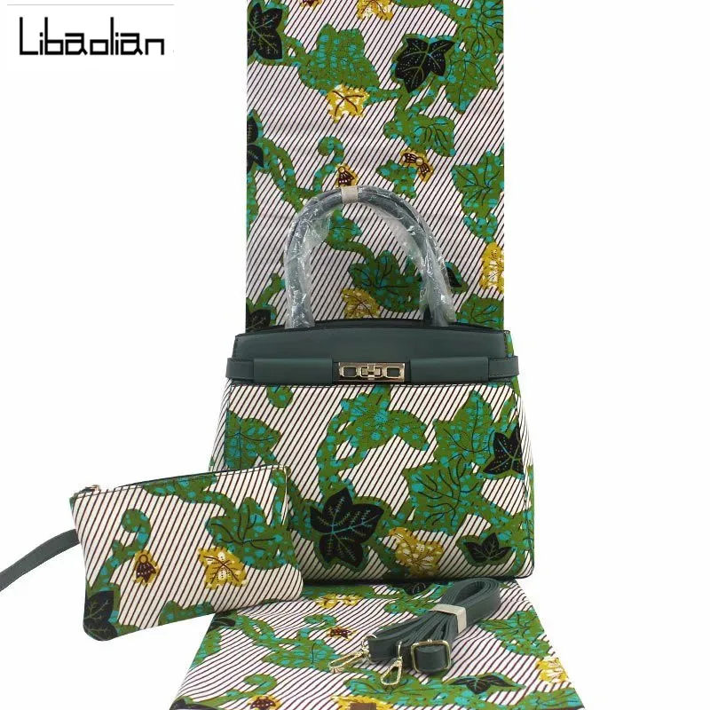 Африканская восковая сумка с Анкарой, африканская ткань с женской сумочкой, настоящая восковая ткань с принтом, 6 ярдов, хлопок, для свадебных F912-17