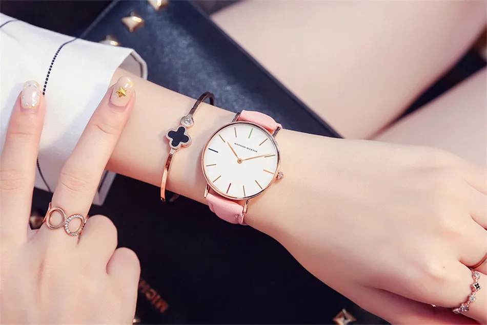 Япония движение Модные повседневные женские известный Топ Бренд роскошные серые кожаные простые водонепроницаемые часы Reloj Mujer Bayan Kol Saati