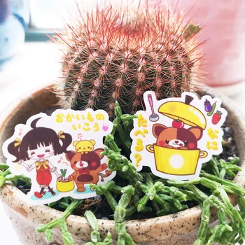 

20/40pcs Kawaii Bear Cartoon Waterproof Sticker Notebook Skateboard Decoration PVC Stationery Sticker