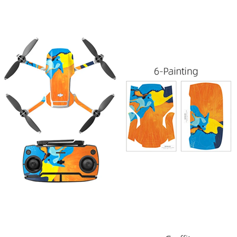 Сливовый Красочные ПВХ наклейки для DJI Mavic Mini водонепроницаемая кожа для дрона корпус руки протектор для пульта дистанционного управления для Mavic Mini АКСЕССУАРЫ - Цвет: Сливовый