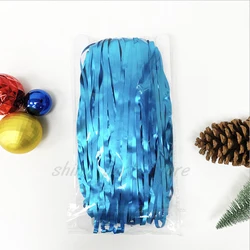 Matte Rainbow Rain Fringe Curtain for Party and Wedding Decoration, 2m (Matte light blue)