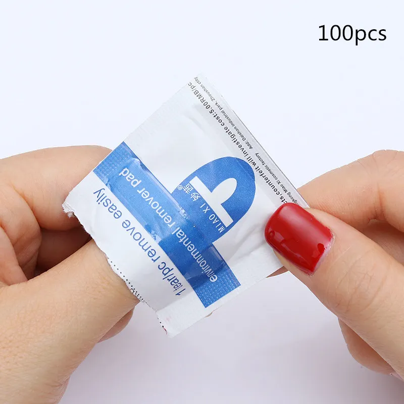 100 pcs 10 шт. УФ-гель-лака для снятия лака, влажная бумага, инструменты для нейл-арта, экологически чистый УФ-гель для снятия лака, инструмент для маникюра, нейл-арта - Цвет: 100 pcs