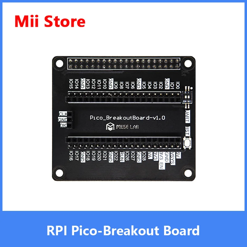 Scheda Di Espansione Raspberry Pi Pico Peo-Breakoutboard Swd/Porta Seriale/Pulsante Di Ripristino Raspberry Hat Compatibile Con 3B/3B +/4B