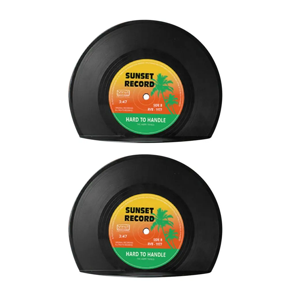 

1 Pair Record Bookend Plastic Unique design easy to use and practical Drop Shipping