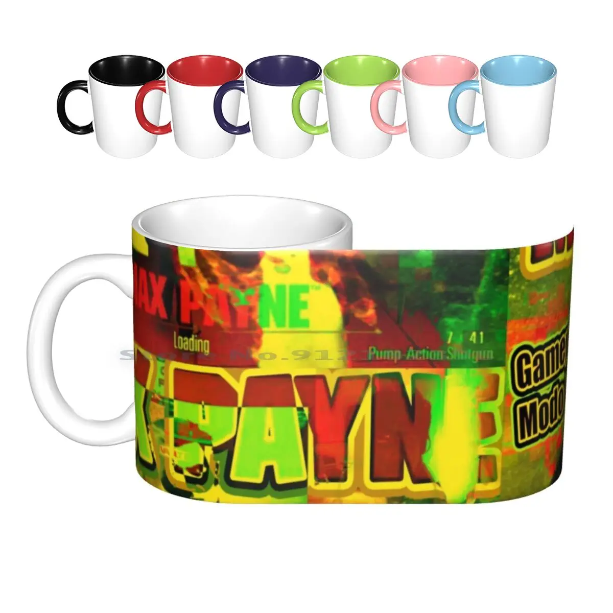 Max Payne Artwork Tazze In Ceramica Tazze Da Caffè Tazza Da Tè Al Latte Max Payne Giochi Digital Art Concept Art Concept Videogioco Creativo