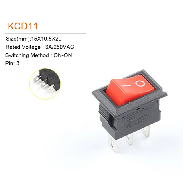 3Pin Red Black