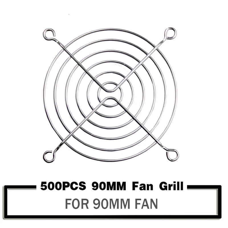 

500pcs/set New Metal Steel 90mm 9cm Fan Protector Finger Guard Grill Net