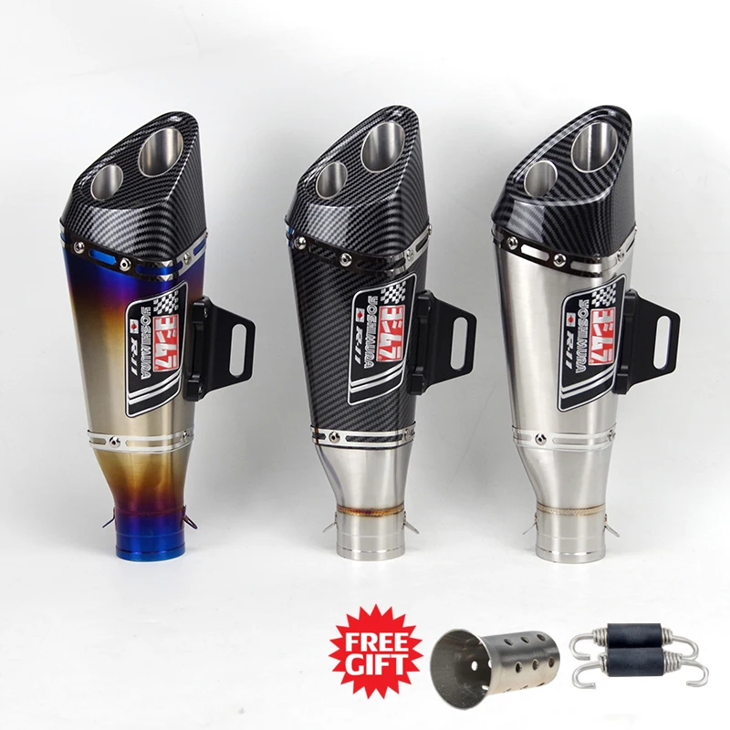 Moto Universale Con Ingresso 51Mm Per Silenziatore Di Scarico Yoshimura R11 Db Killer Mt07 R3 Z900 Cbr500R Gsxr750 Rc390 Er6N Cbr250R Cm50