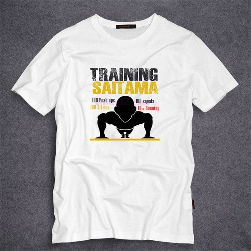 

2019 New Arrivals Anime One Punch Man T-shirt 100% cotton Summer Short Sleeve Tees Men's T Shirt Fashion Tops Print Costumes