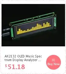 0,96 дюймов OLED музыкальный анализатор спектра MP3 PC усилитель аудио индикатор уровня музыкальный ритм анализатор VU метр