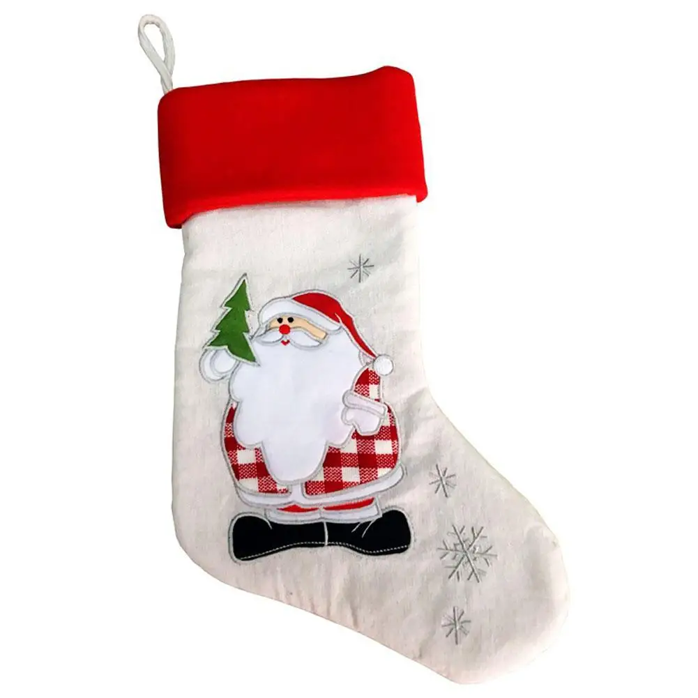 Рождественские чулки, носки Санта Клауса, Подарочная сумка, детские рождественские украшения, мешок конфет, безделушка, рождественские украшения, принадлежности# EW - Цвет: A