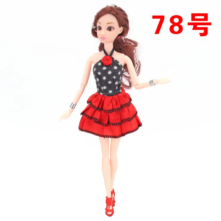 Doll Clothes 30cm Doll Handmade Fashion Short Skirt Outfit Daily Casual Wear Bjd Doll Clothes Doll Accessories Toys for Girls - Цвет: Only clothes No. 78