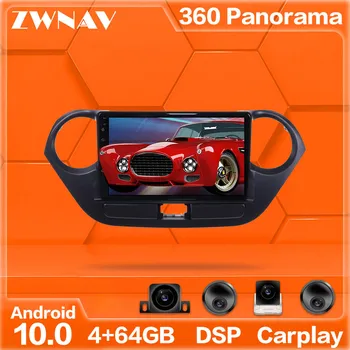 

360 Cameras Android 10 system Car Multimedia Player For Hyundai I10 2013-2016 GPS Navi Radio stereo IPS Touch screen head unit